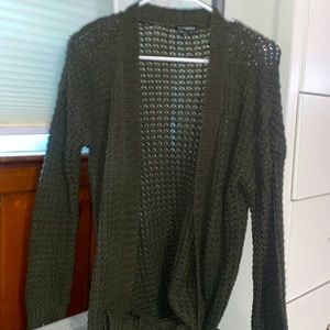 Dark green cardigan